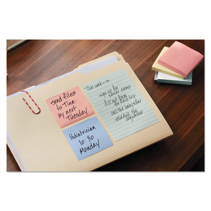 Post-it Greener Notes, 10,16x15,24 cm, 5 blocs, las notas adhesivas favoritas de Estados Unidos, colección Sweet Sprinkles, colores pastel, se retiran sin dejar residuos, material 100% reciclado (660-RP-A)