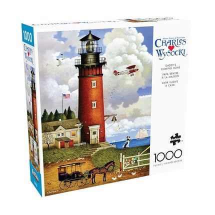 Buffalo Games - Charles Wysocki - Daddy's Coming Home - 1000 Piece Jigsaw Puzzle for Adults - Challenging Puzzle Perfect for Game Nights
