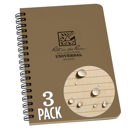 Rite in the Rain Weatherproof Side Spiral Notebook