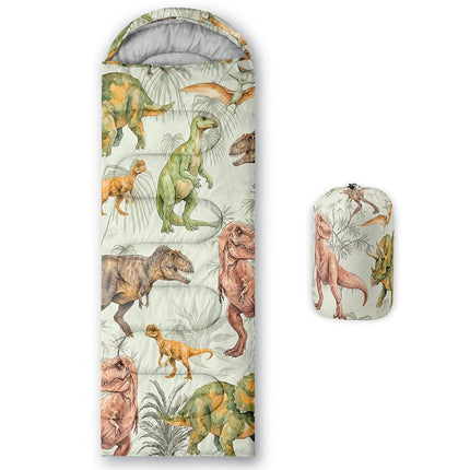 QOOMO Dinosaur Waterproof Sleeping Bags for Adults