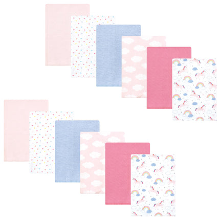 Hudson Baby Unisex Baby Cotton Flannel Burp Cloths
