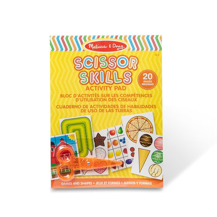 Melissa & Doug Libro de actividades Habilidad con Tijeras, Bloc de actividades de laberintos, rompecabezas, arte animal, Actividades de secuenciación, Actividades de desarrollo, Habilidades motoras, 4,5,6 años, Regalo para niño o niña