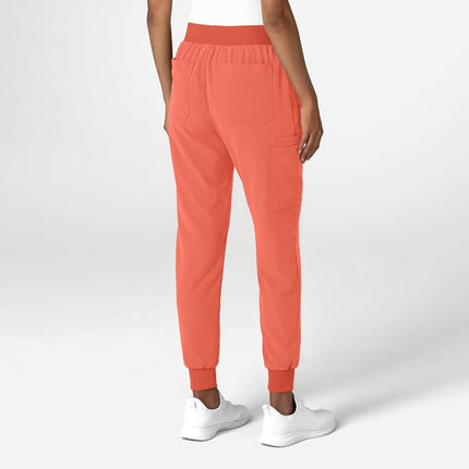 WonderWink Women's Jogger Utility Scrub Pant, Sugar Coral, Small