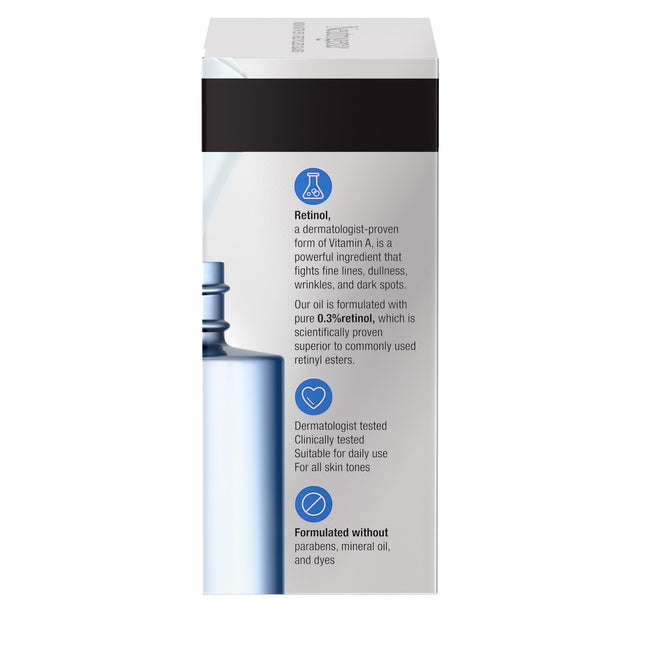 Neutrogena Rapid Wrinkle Repair Anti-Wrinkle Retinol Face Serum Oil, Lightweight Anti-Wrinkle Serum To Remove Dark Spots, Deep Wrinkle Treatment with Concentrated Retinol SA, 1.0 fl. oz