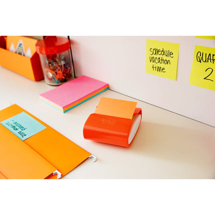 Blocs-notes Post-it Super Sticky Pop-up, 76x76 mm, 10 blocs, puissance de collage 2X, collection Rio de Janeiro, couleurs vives (orange, rose, bleu, vert), recyclables (R330-10SSAU)