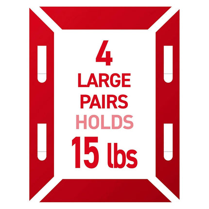 3M Command™ Picture Hanging Strips, Large, 20 Pairs, Hold 6.8kg, Black