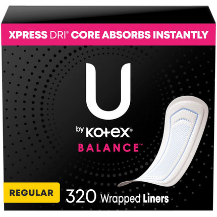 U by Kotex Curves Regular Liners, Unscented, 40 Co