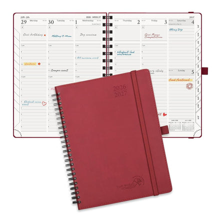 POPRUN Planner 2026-2027 (Medium - 6.5'' x 8.5'') 