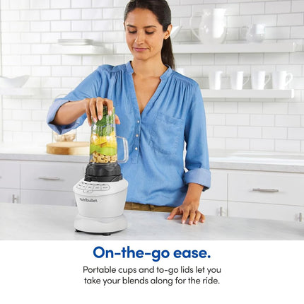 nutribullet® Blender Combo Grand Format 1200W – Blanc Mat