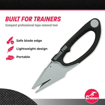 Cramer Athletic Training Supplies, Shark Tape Cutter & Remover Liquid for Adhesive Removal, Safe Edge Scissors, Professional Bandage Shears & Solution to Safely Remove Athletic Tape