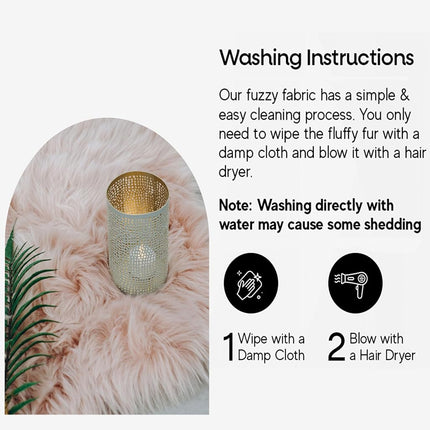 FabricLA Shaggy Faux Fur Roll - 4" X 60" Inches Trim Fur Rolls - 2.5 Inch Pile Length - Artificial Fur Material - Use Faux Fur Piece for Crafts, DIY, Costume Design, Decoration - Pastel Patch