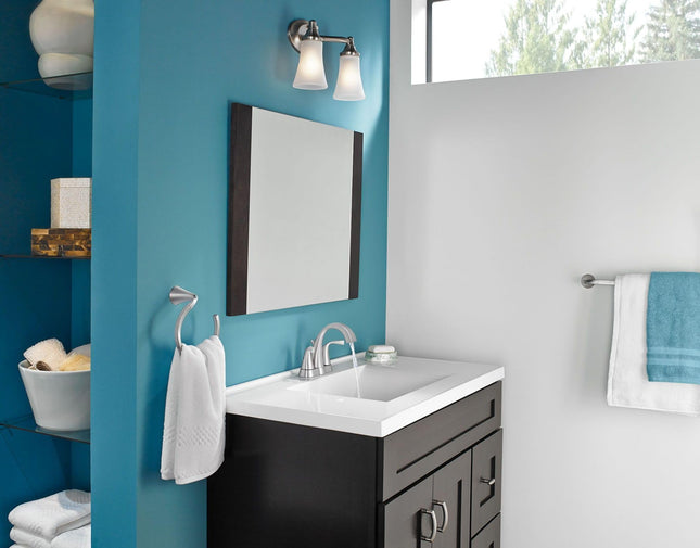 Moen YB2862BN Eva - Iluminación de baño, níquel cepillado por
