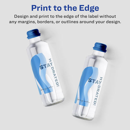 Avery Glossy Clear Arched Labels with Sure Feed, 4.75" x 3.5", 400 Glossy Clear Labels, Print-to-The-Edge, Laser/Inkjet Printable Labels