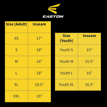 Easton Rival+ Knicker Baseball Pant | Adult Sizes | Solid & Piped Options