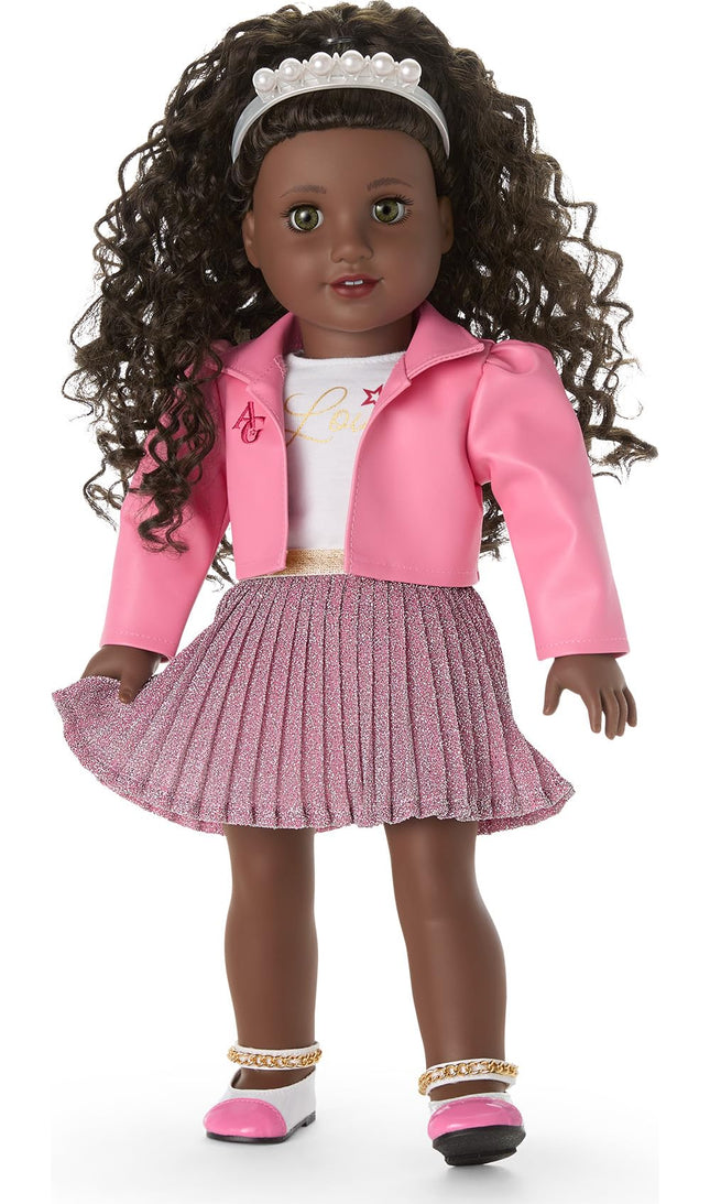 American Girl Multicolor Contemporary Doll Clothing for Girls - Headpiece, Shoes, Jewelry, Bag - 18-inch - Machine Wash - Multiple Count