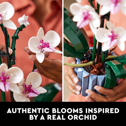 LEGO 10311 Orchid Plant Decoration Construction Kit for Adults, Build a Orchid Display Piece for Home or Office, 608 Pieces