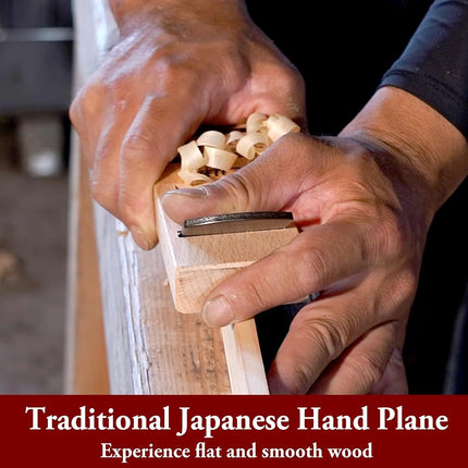 SUIZAN Kanna Japanese Wood Planer 42mm Single Blade - Hand Block Plane