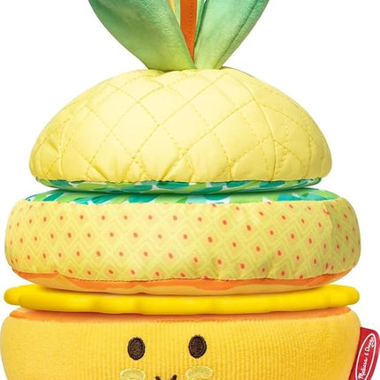 Melissa & Doug Pineapple Soft Stacker | Sensory Baby Toy for Early Learning | 6-12 Months