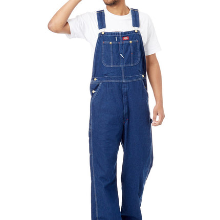 Dickies Men's Bib Smooth Straight Dungarees, Blue (Bleu Rnsd Ind/Blu), W30/L32 (Manufacturer Size: W30/L32)