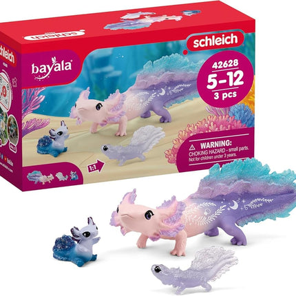 Schleich Bayala - 3Pc Axolotl Discovery Set Playset - Kids Ages 5+ | 42628
