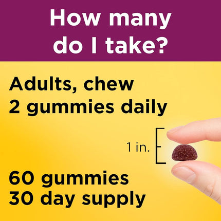 Nature Made Prenatal Gummy Vitamins with DHA + Folic Acid, 60 Ct to Support Baby’s Development†