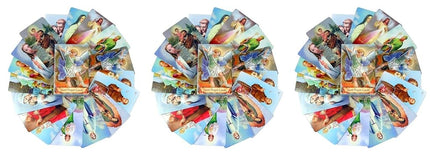 Saints & Prayer Cards - Pack of 54 Assorted Saints