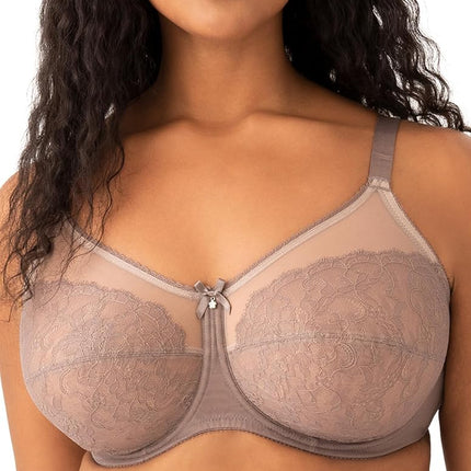 Wacoal Women's Retro Chic Underwire Bra, Cappuccino, 40DD