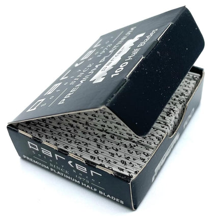 Parker Half Blades, 200 Count, For Barber Straight Razors