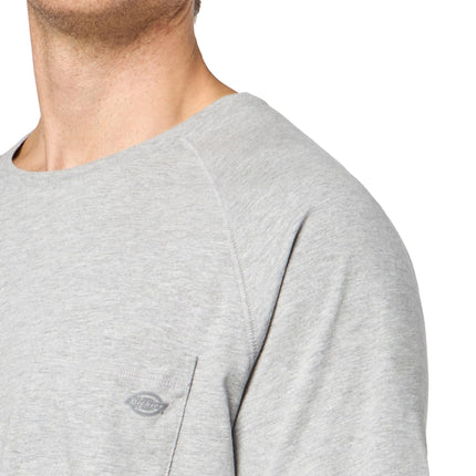 Dickies Men's Cooling Short Sleeve Pocket T-Shirt, Heather Gray, Large