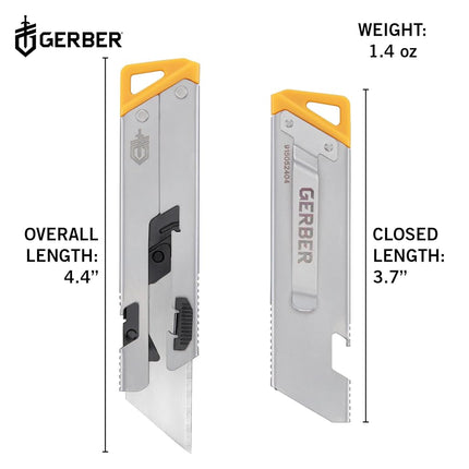 Gerber Gear EAB Slim Compact Utility Knife, Clips on Bag or Key Fob with Replaceable Blade with Bottle Opener for Daily Use, EDC Equipment with Box Cutter