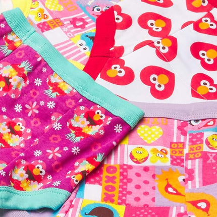 Pantalones de entrenamiento para ir al baño, unisex, para niños pequeños, de Sesame Street, con Elmo, el Monstruo de las Galletas y Big Bird, con pegatinas y tabla de progreso, paquete de 10 pantalones de entrenamiento, 4T