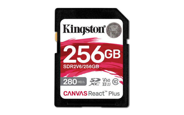 Kingston Canvas React Plus V60 SD 256GB SDXC UHS-I