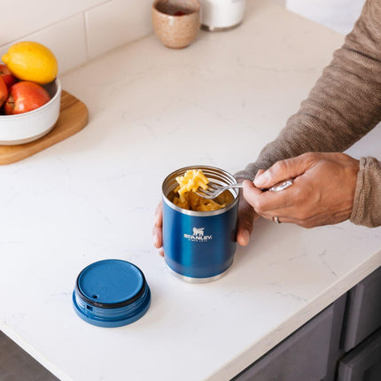 STANLEY Adventure To-Go Food Jar 18 oz | Vacuum Insulated Food Container | Wide Mouth Screw On Lid | Packable for Travel | Stainless Steel with Leakproof Lid | BPA-Free | Frost