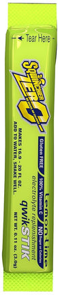Sqwincher 060106-LL Zero Qwik Stik Powder, 20 oz, Yellow, Standard (Pack of 50)