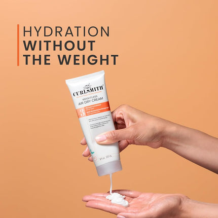 Curlsmith Weightless Air Dry Cream - Air Drying Cream, Moisturizing and Detangling for All Curls - Vegan & Cruelty Free (16 oz)