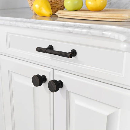 Asidrama 10 Pack 3 Inch(76mm) Oil Rubbed Bronze Cabinet pulls Kitchen Cabinet Handles, Cabinet Pulls Kitchen Cabinet Hardware for Cupboard Drawer Pulls