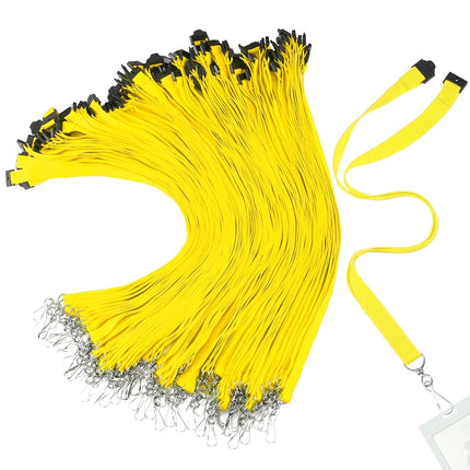 Patelai 60 Pcs Breakaway Lanyards with J Hook, Yel
