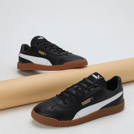 Puma Men's Club 5v5 Shoes Sneaker, Black White Gold, 10