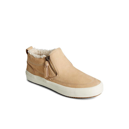 Sperry Zapatilla Crest Lug Side Zip para Mujer, Caqui, 9.5