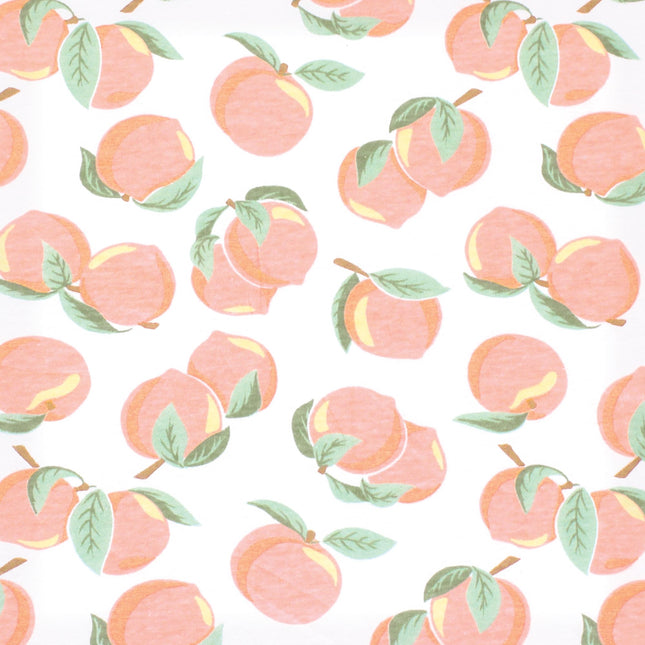 Hudson Baby Unisex Baby Cotton Fitted Crib Sheet, Peach, One Size