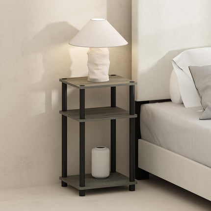 Furinno JUST Night Stand, 3-Tier Turn-N-Tube Night