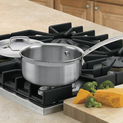 CUISINART MCP19-16N MultiClad Pro Stainless Steel 1-1/2-Quart Saucepan with Cover