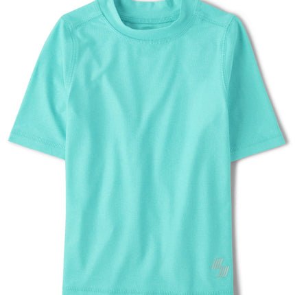 The Children's Place Boys' Short Sleeve Rashgaurd,