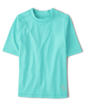 The Children's Place Boys' Short Sleeve Rashgaurd,