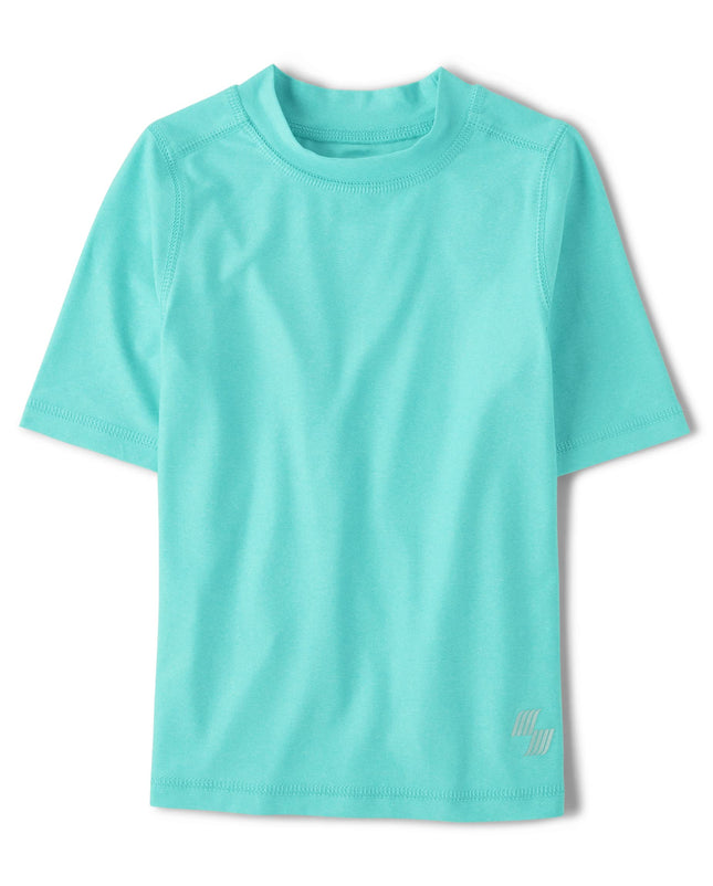 The Children's Place Boys' Short Sleeve Rashgaurd,