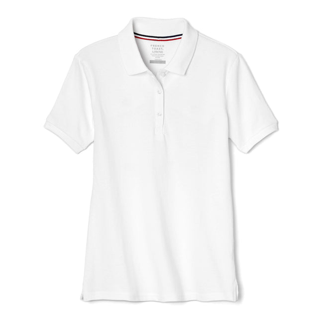 French Toast Little Girls Short Sleeve Stretch Piq