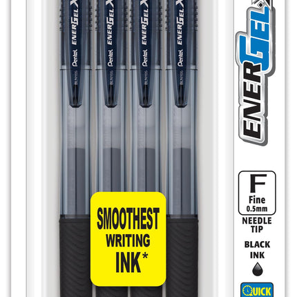 Pentel EnerGel-X Retractable Liquid Gel Pen, 0.5mm