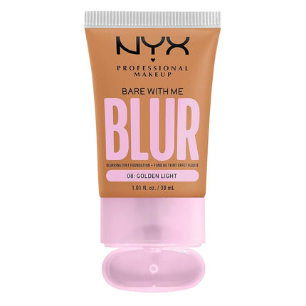 NYX Professional Makeup Bare with Me Blur Tint Foundation 30 ml, 08 Golden Light