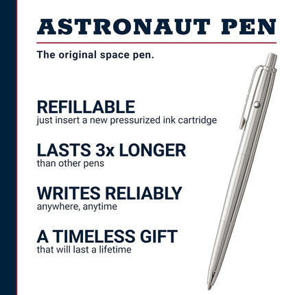 Fisher Space Original Astronaut Retractable Pen, Metallic