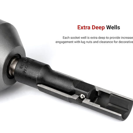 TEKTON 1/2 Inch Drive 17 x 19 mm Thin Wall Impact Flip Socket SIF21719